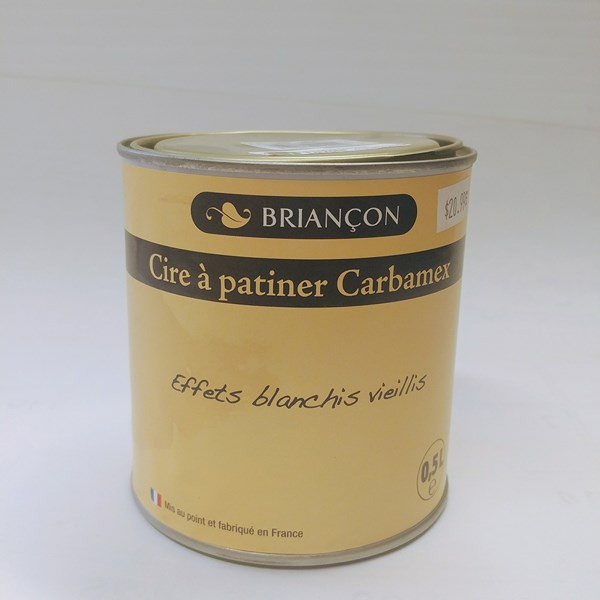 La cire à patiner Carbamex – Briançons Format : 500 ml.