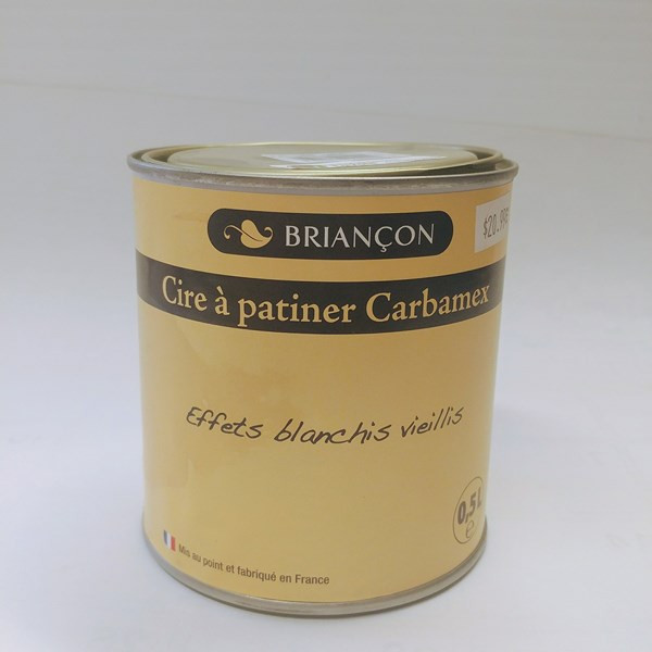 La cire à patiner Carbamex – Briançons Format : 500 ml.