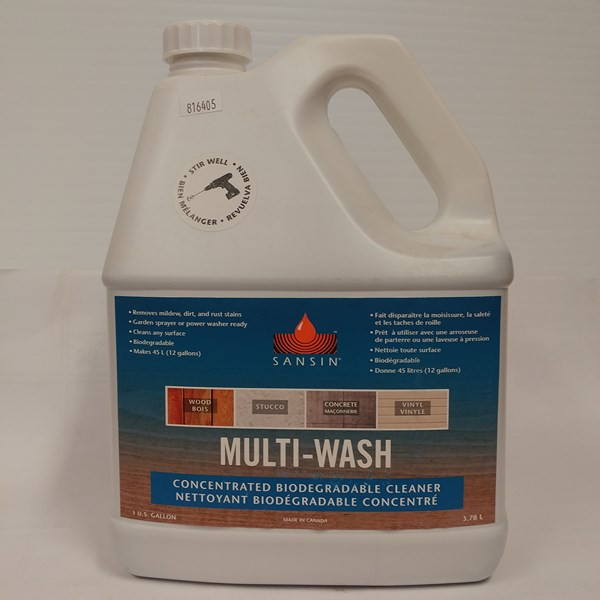 Multi-Wash – Sansin Format : 3,78 L. Fiche technique