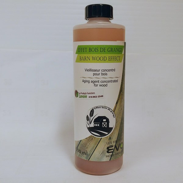 Effet bois de grange – ÉVO Format : 500 ml et 946 ml.