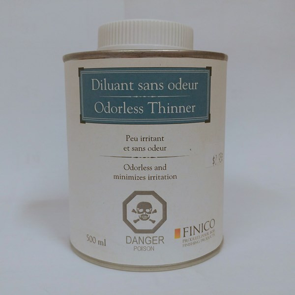 Diluant sans odeur – Finico Format : 500 ml, 946 ml.
