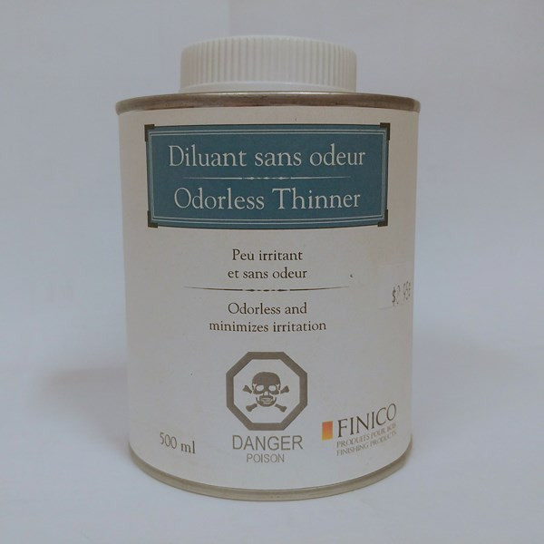 Diluant sans odeur – Finico Format : 500 ml, 946 ml.