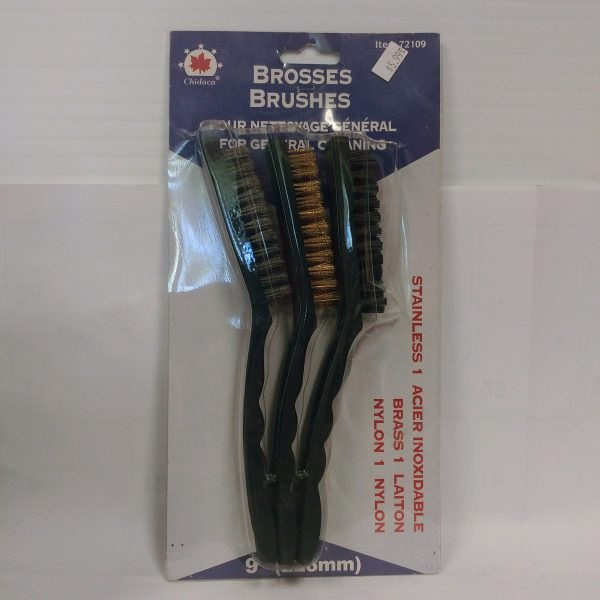 Ensemble de 3 brosses pour nettoyage