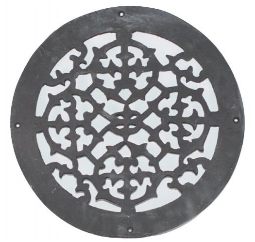 Grille de plancher ronde en fonte