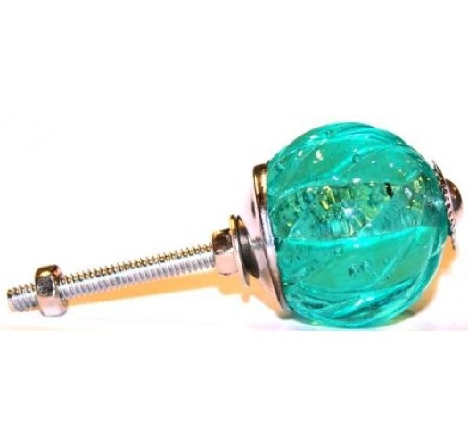 Bouton aqua de porte en verre